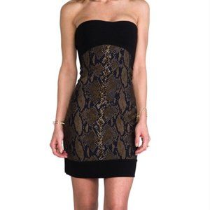 Strapless DVF party dress